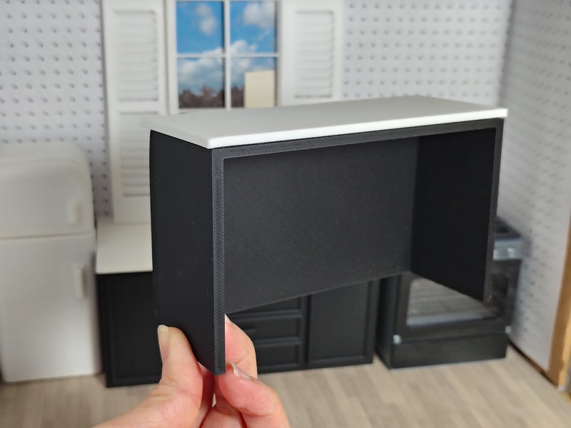 1:12 Kitchen Island STL File, Modern Dollhouse Countertop 3D Print File (Digital Product)