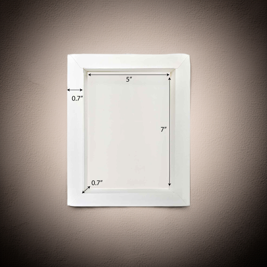 White paper photo frame DIY
