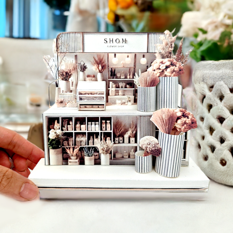 DIY Miniature Flower Shop Stand Template (Digital Download)