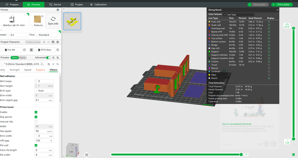 1:12 Kitchen Range Hood STL with Light/No-Light for Dollhouse Diorama, realistic kitchen