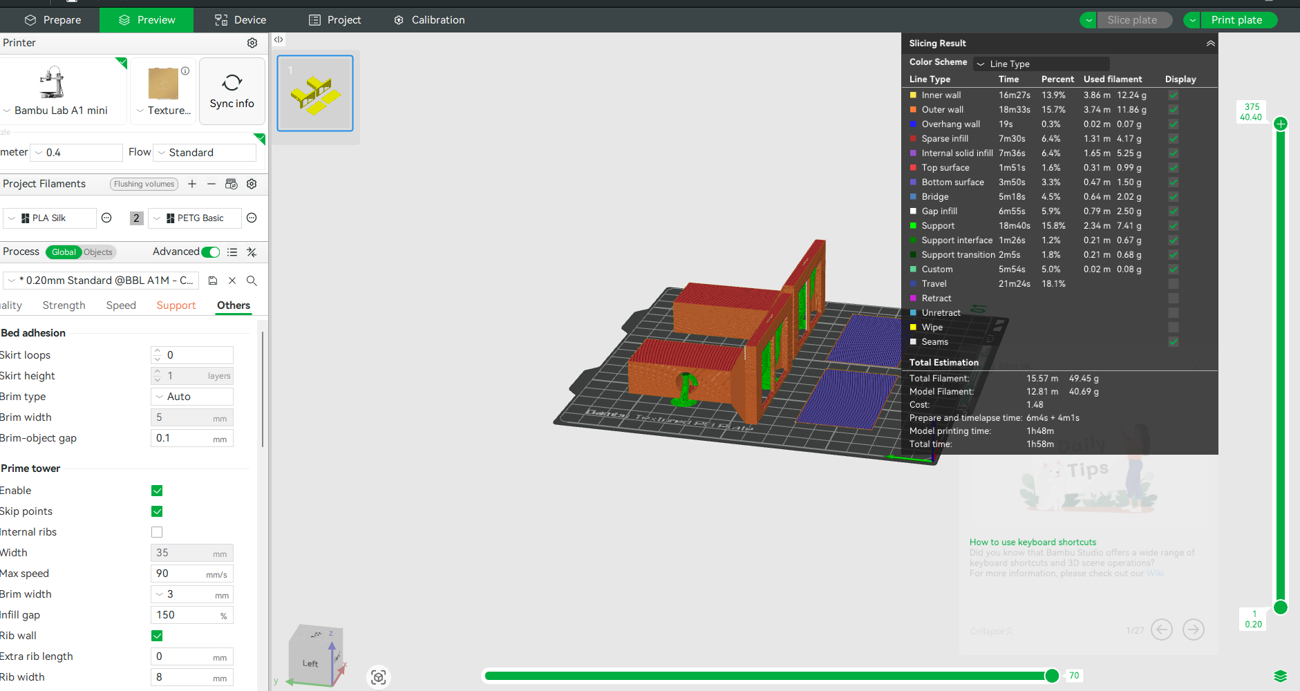 1:12 Kitchen Range Hood STL with Light/No-Light for Dollhouse Diorama, realistic kitchen