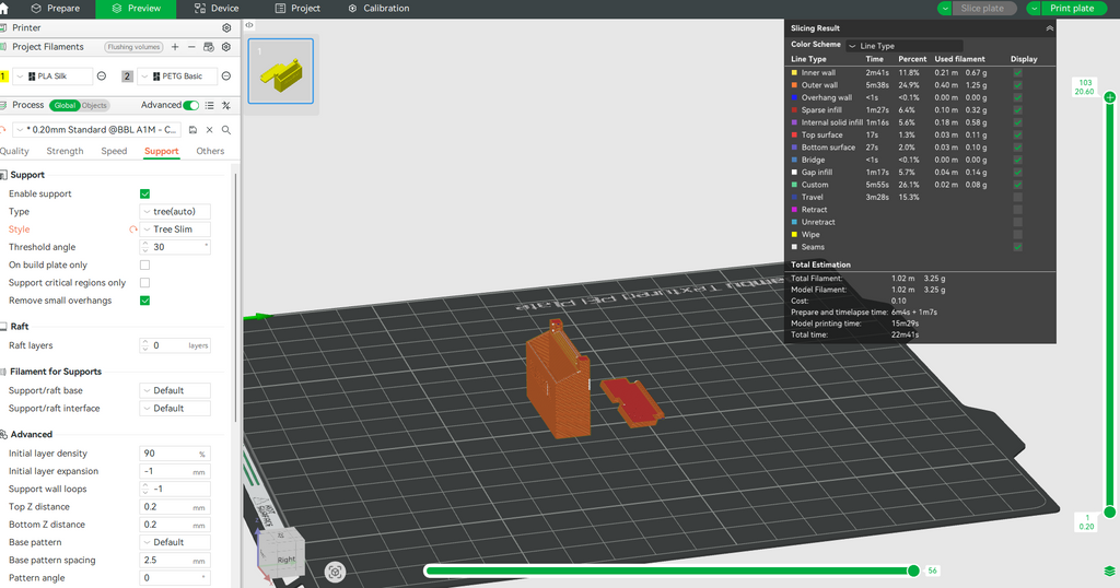 1:12 Miniature Mailbox for Main Door — 3D Print STL File with Envelope & Flyer, Dollhouse Accessories