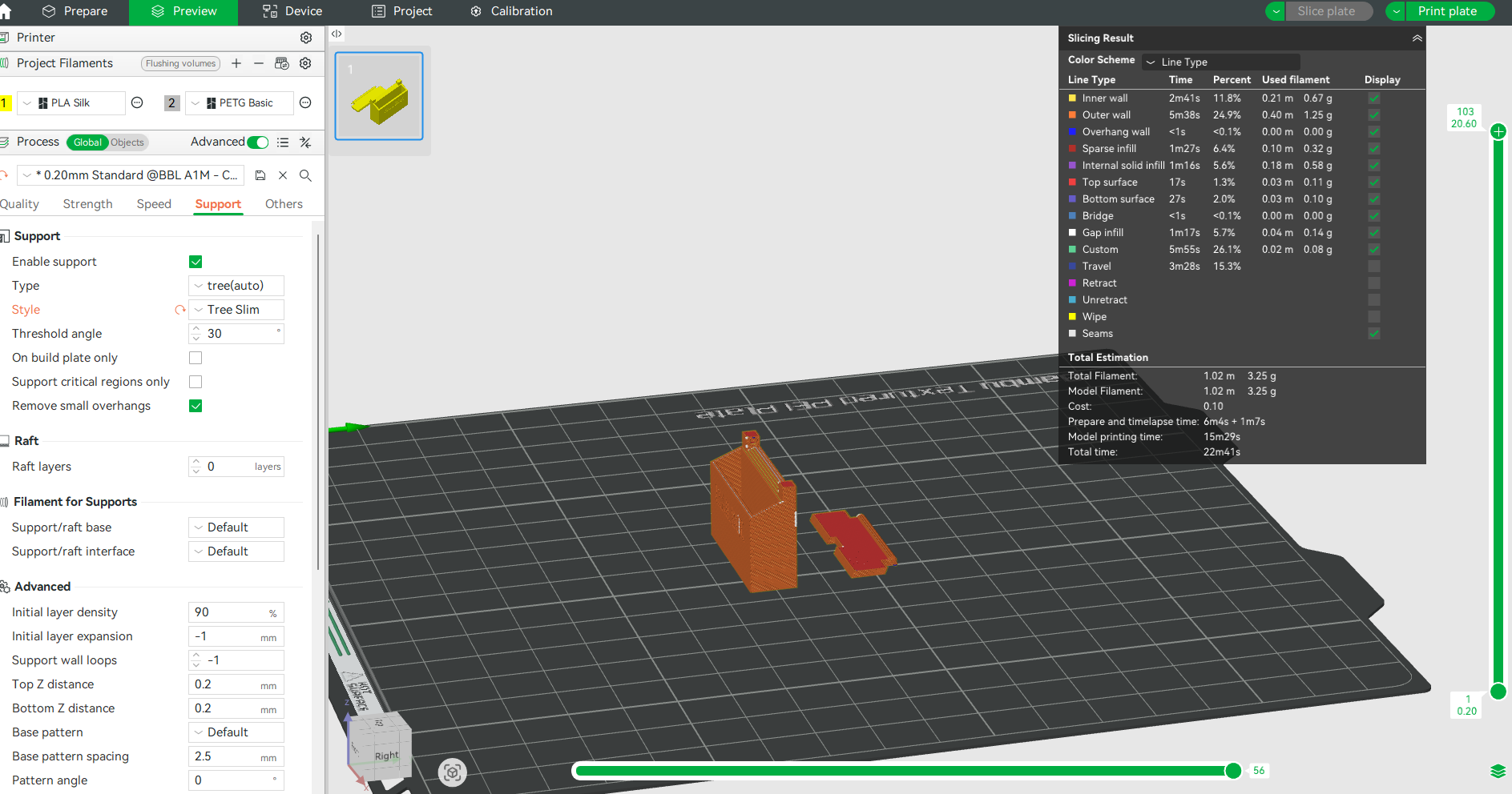 1:12 Miniature Mailbox for Main Door — 3D Print STL File with Envelope & Flyer, Dollhouse Accessories