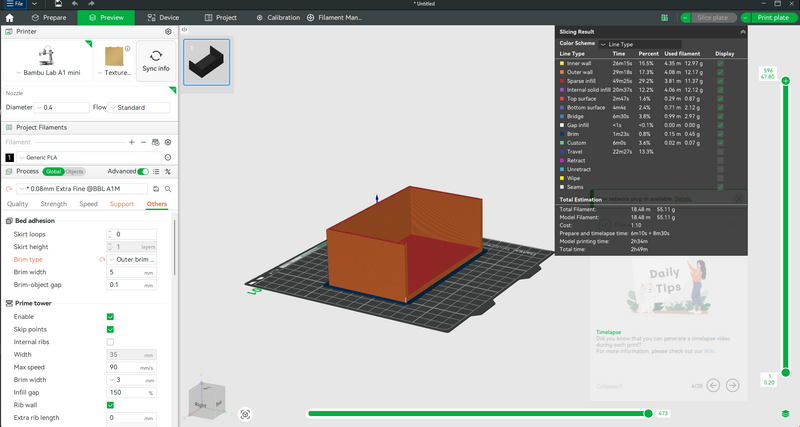 1:12 Kitchen Island STL File, Modern Dollhouse Countertop 3D Print File (Digital Product)