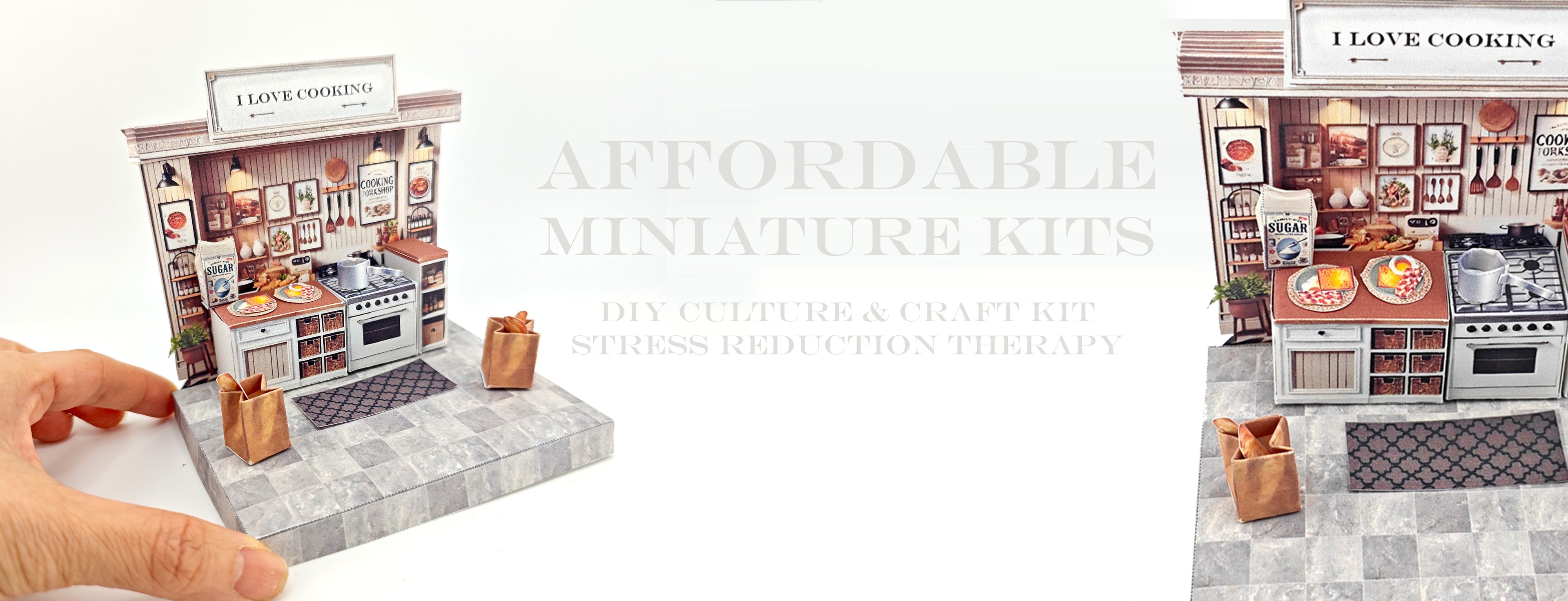 Discover affordable miniature kits for DIY culture and craft lovers. Enjoy stress-relieving therapy with budget-friendly craft kits, including mini kitchens and houses. Start your creative journey now!