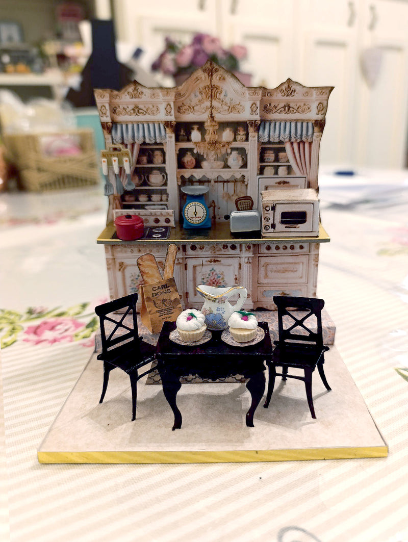 Pick Scene Vintage Victoria kitchen Stand, backdrop, diorama, arts, design, mini kitchen