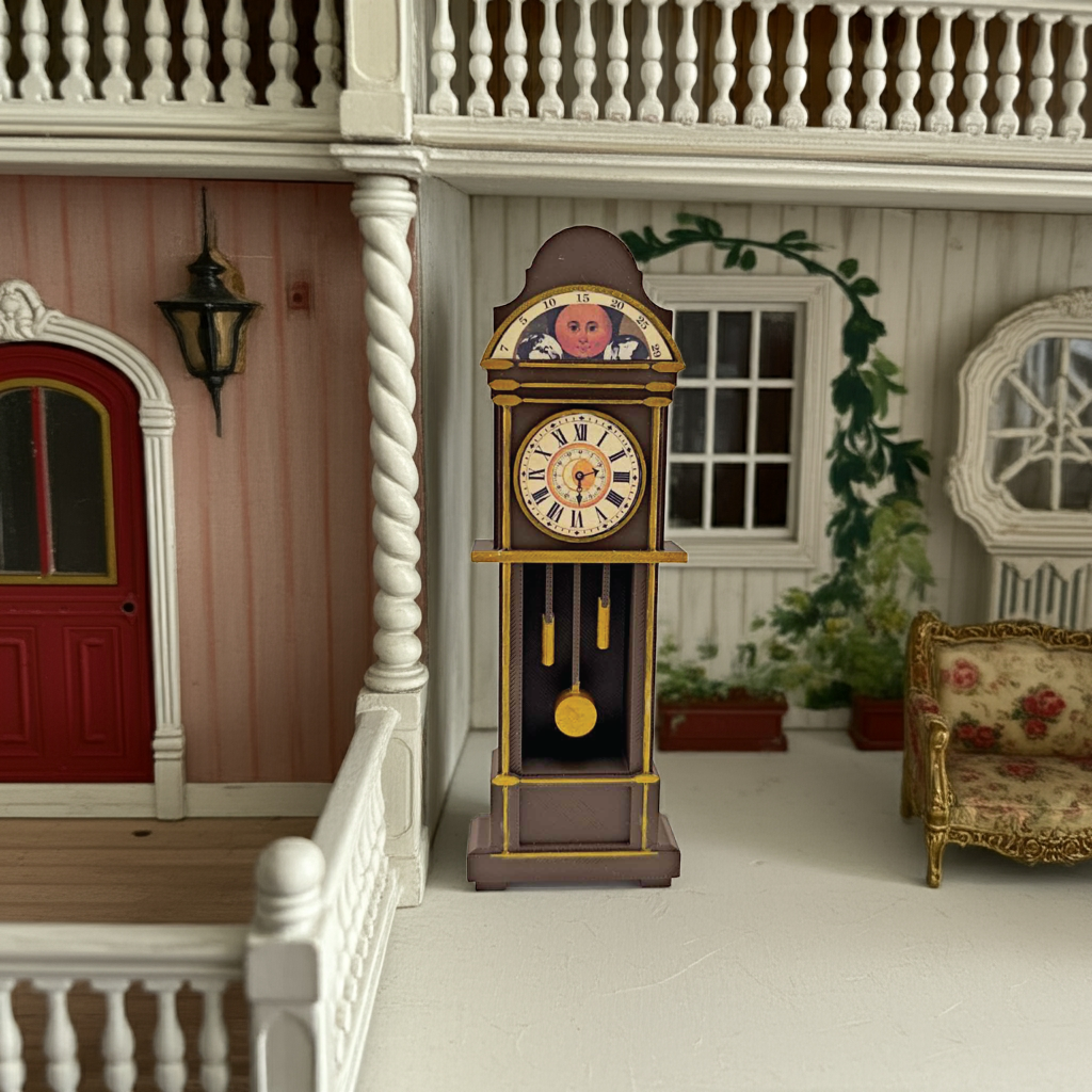 vintage grandfather clock 3d print file