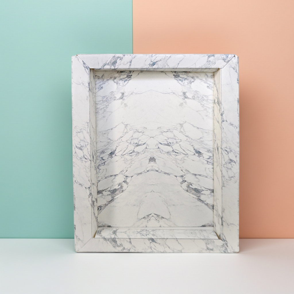 5x7 Marble Paper Shadow Box photo Frame Template (PDF Pattern)