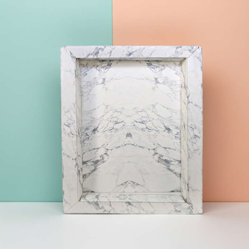 5x7 Marble Paper Shadow Box photo Frame Template (PDF Pattern)