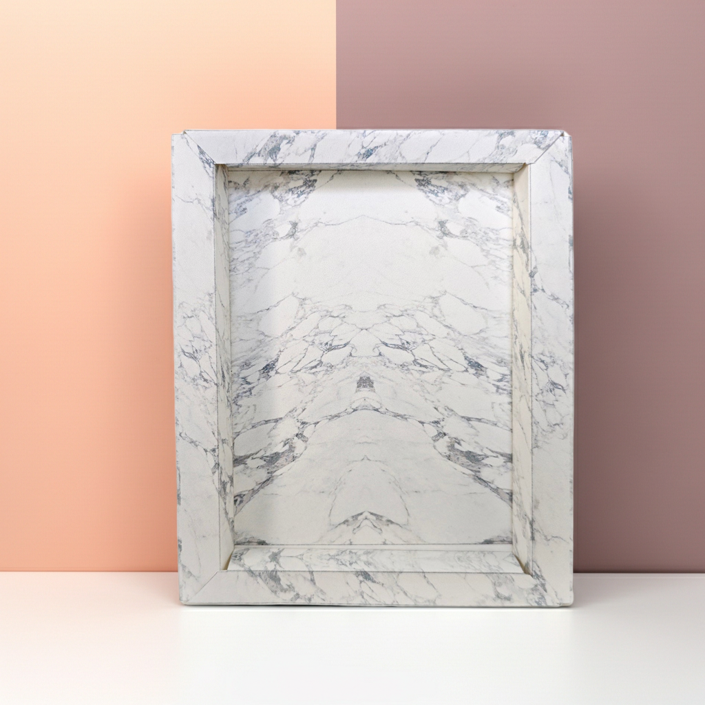 5x7 Marble Paper Shadow Box photo Frame Template (PDF Pattern)