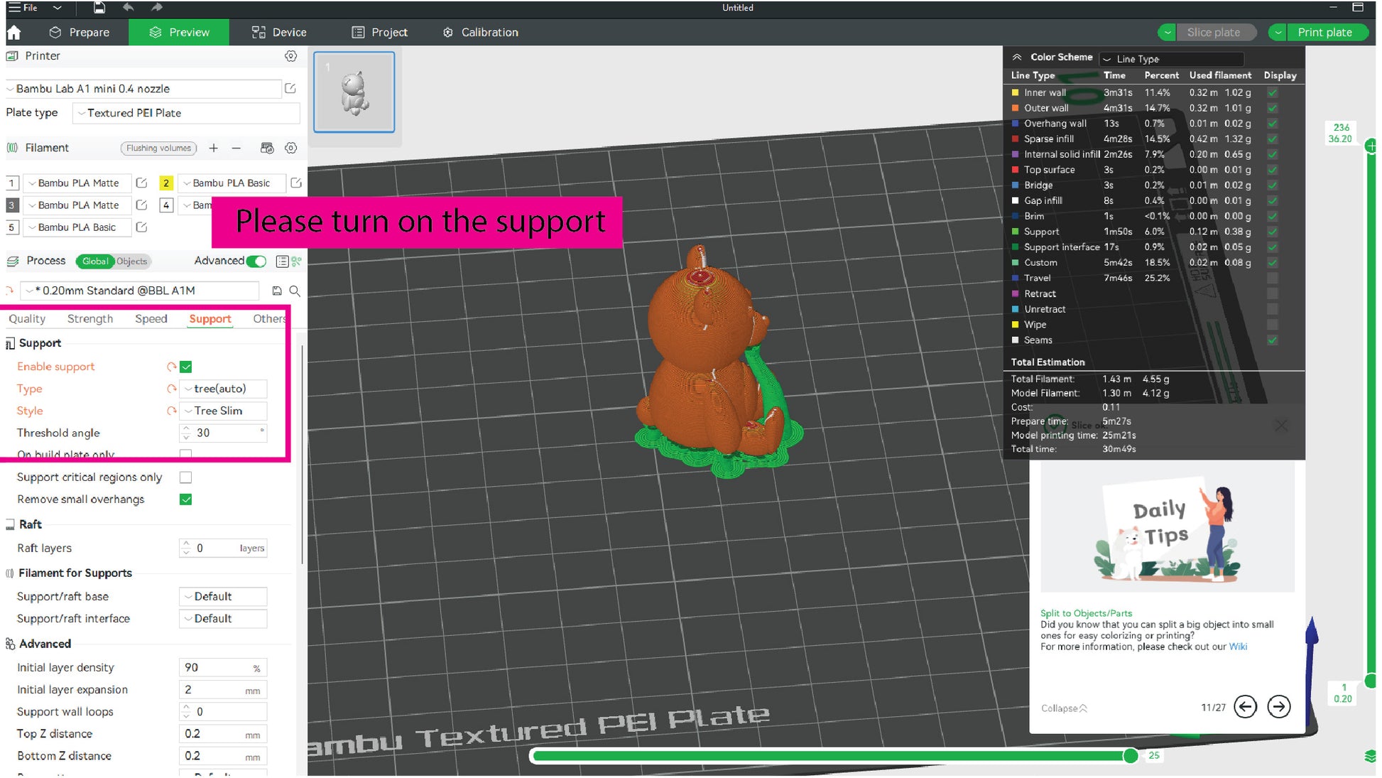 A 3D-printable STL file of a 1:12 scale little bear toy, designed with cute details for a dollhouse Valentine’s Day scene.
