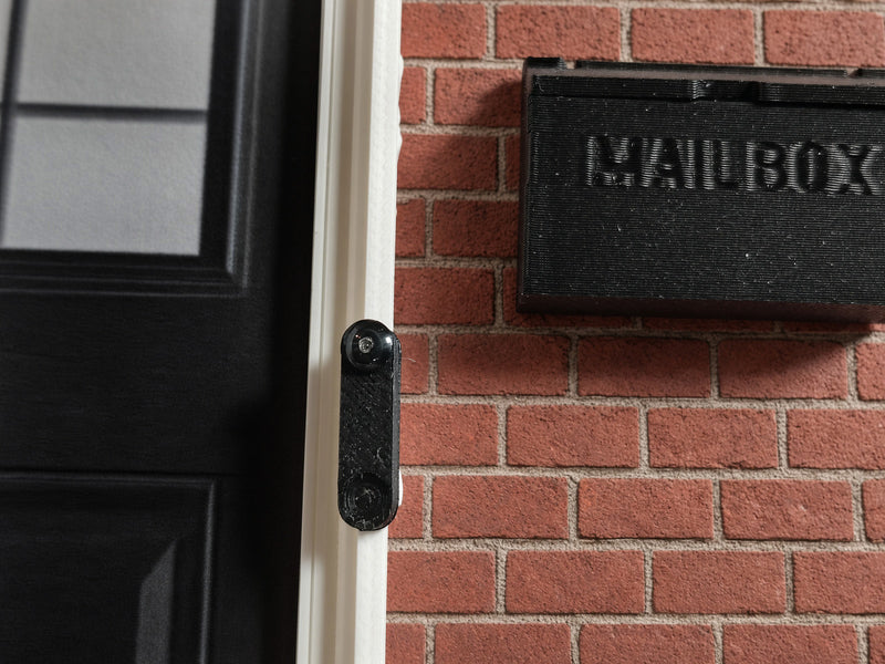 1:12 Smart Doorbell, Handcrafted Dollhouse Miniature Security Camera Prop (Physical Product)