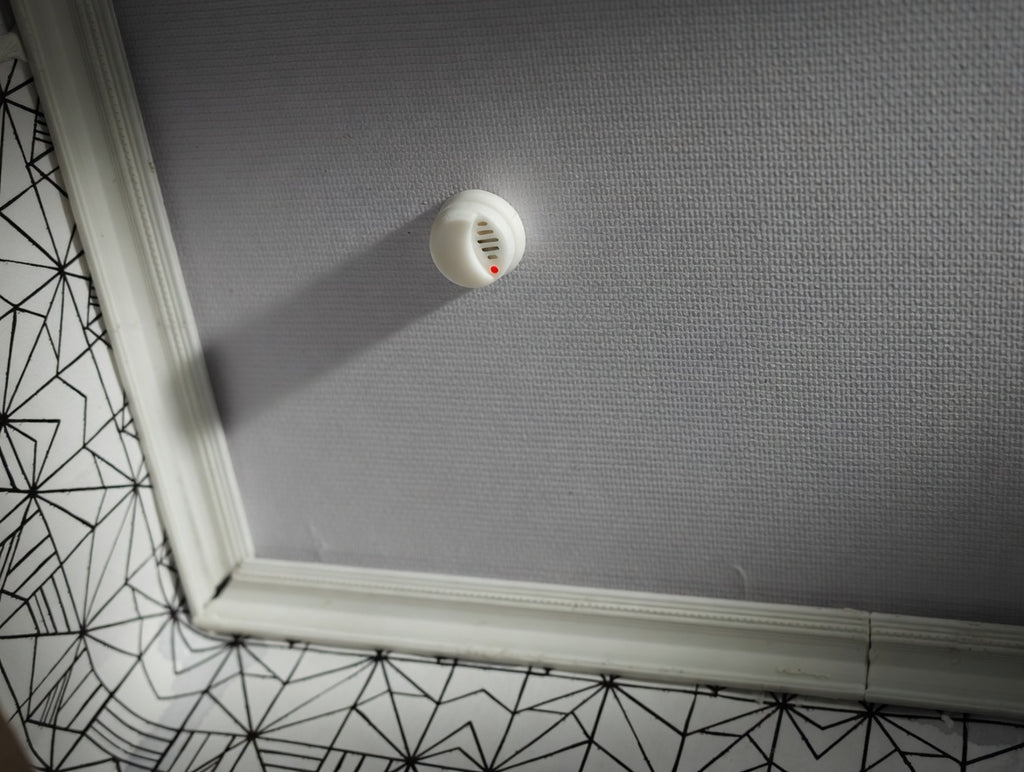 1:12 Scale Miniature Smoke Detector, Realistic White FDM Dollhouse Safety Accessory (Physical Product)