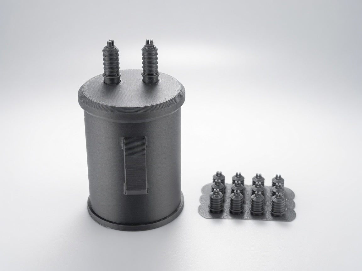 1:12 Scale Miniature Utility Pole Transformer & Insulators Kit, Tiny Power Line Canister Pin Insulator Pack, Dollhouse Street Alleyway Prop