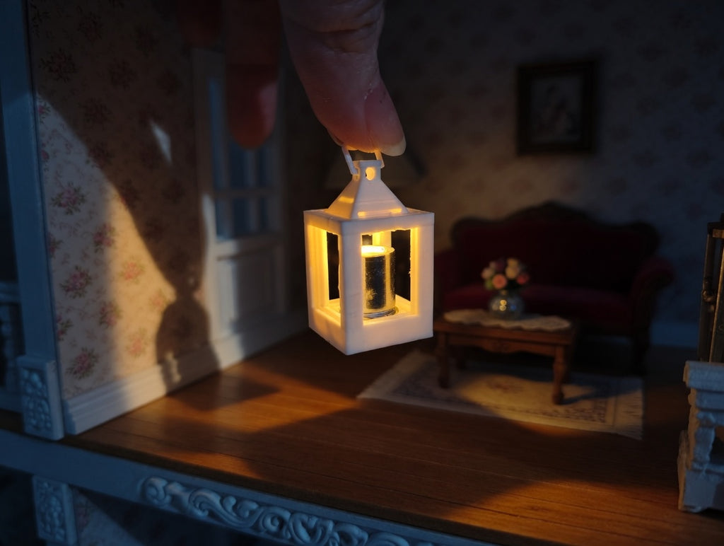 1:12 lantern that compatible with 4mm light 3d print STL file miniature