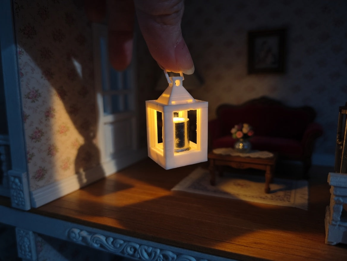 1:12 lantern that compatible with 4mm light 3d print STL file miniature