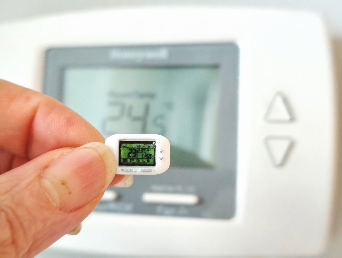 1:12 Mini Thermostat, White FDM Smart Home Dollhouse Accessory (Physical Product)