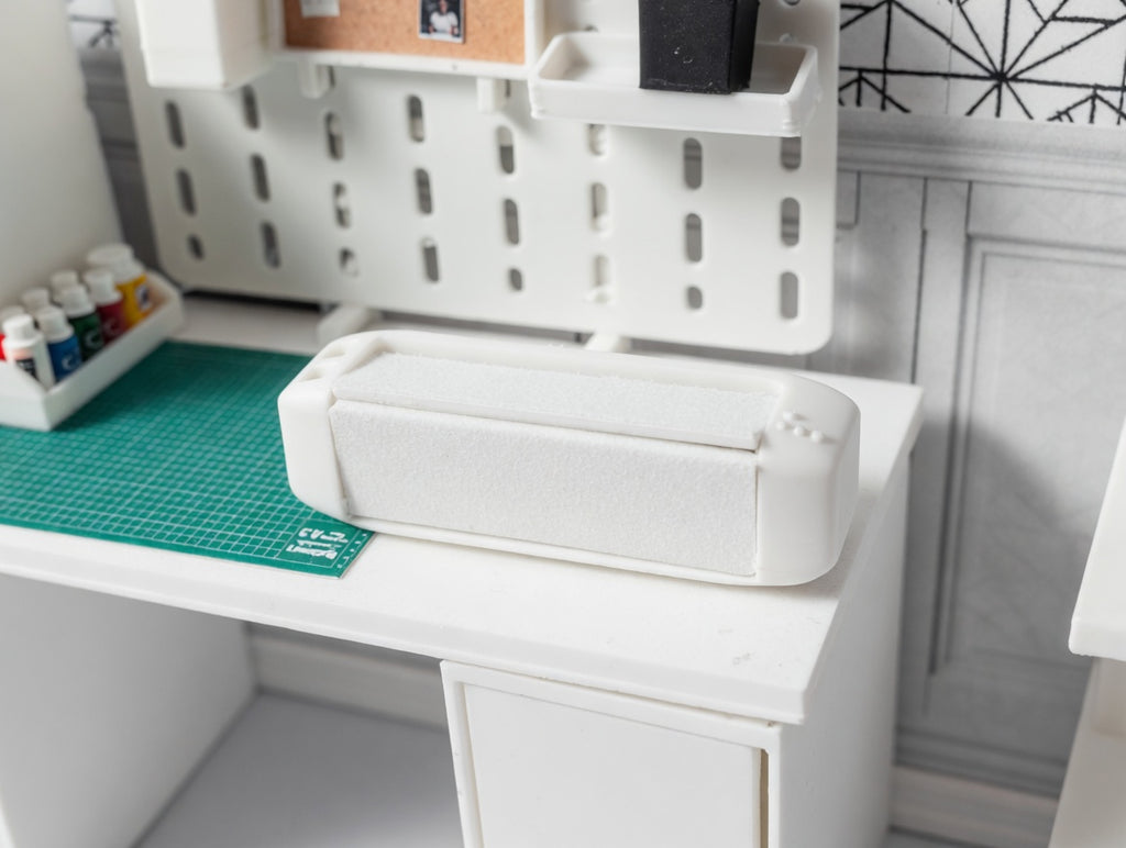 1:12 Scale Miniature Cutting Machine, Cricut Style Craft Room Accessory, Dollhouse Miniature Supplies