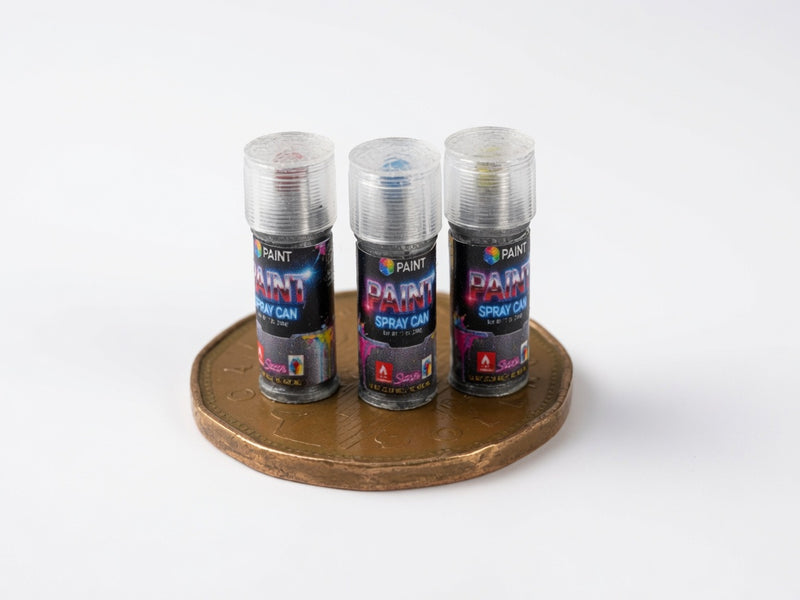 1:12 Dollhouse Miniature Paint Spray Bottle ( Physical Product) Craft Room Art Studio Accessory