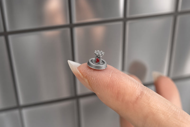 1:12 Scale Miniature Fire Sprinkler Head, Tiny Ceiling Mount Safety Fixture, Dollhouse Office Shop Apartment Hotel(Physical Product)