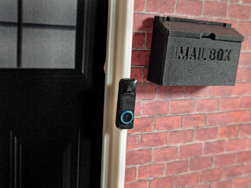 1:12 Smart Doorbell, Handcrafted Dollhouse Miniature Security Camera Prop (Physical Product)