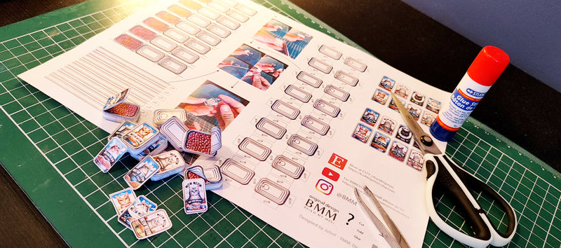 Printable Cat Food Cans, Miniature Dollhouse Kitchen Scene (PDF Download)