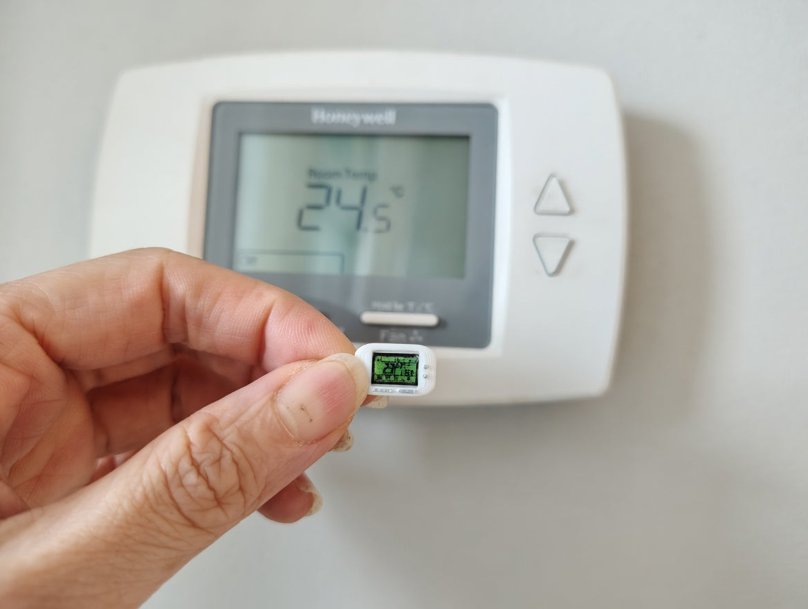 1:12 Mini Thermostat, White FDM Smart Home Dollhouse Accessory (Physical Product)