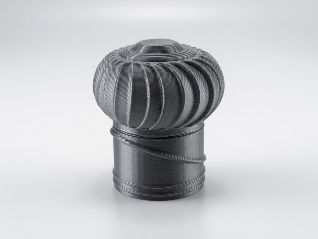 1:12 Scale Miniature Rooftop Turbine Vent, Tiny Whirlybird Industrial Roof Radiator Fan, Dollhouse Attic Warehouse Garage Exterior Accessory