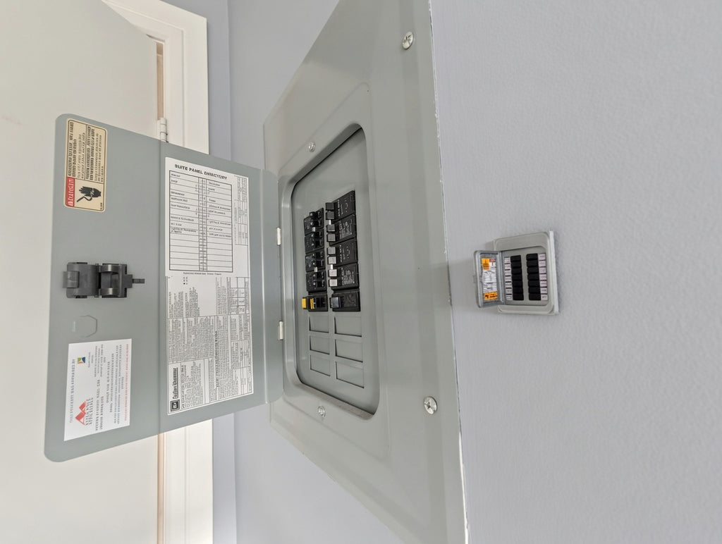 1:12 Scale Modern Electrical Breaker Panel, Miniature Utility Room Accessory (Physical Product)