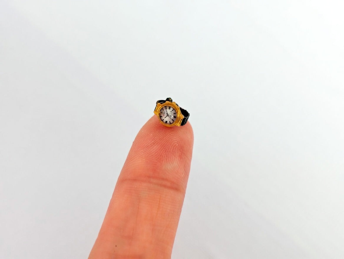 Artist Crafted 1:12 Scale Miniature Watch Collection, Luxury Dollhouse Accessory (Set of 3