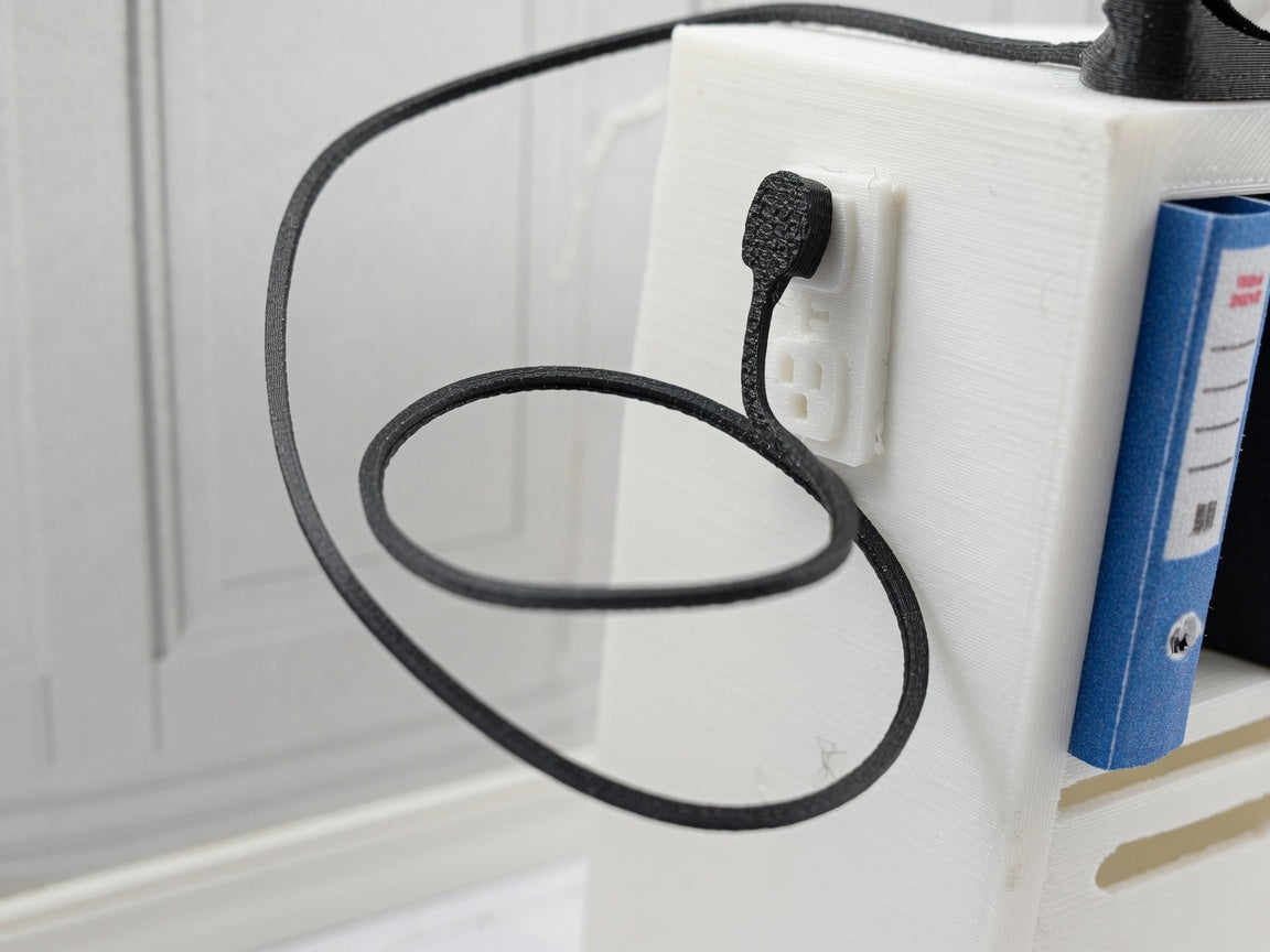 1:12 Scale Miniature Light Switch or Outlet, Modern Dollhouse Hardware - Banana Six Snap-Plug Design (Physical Product)