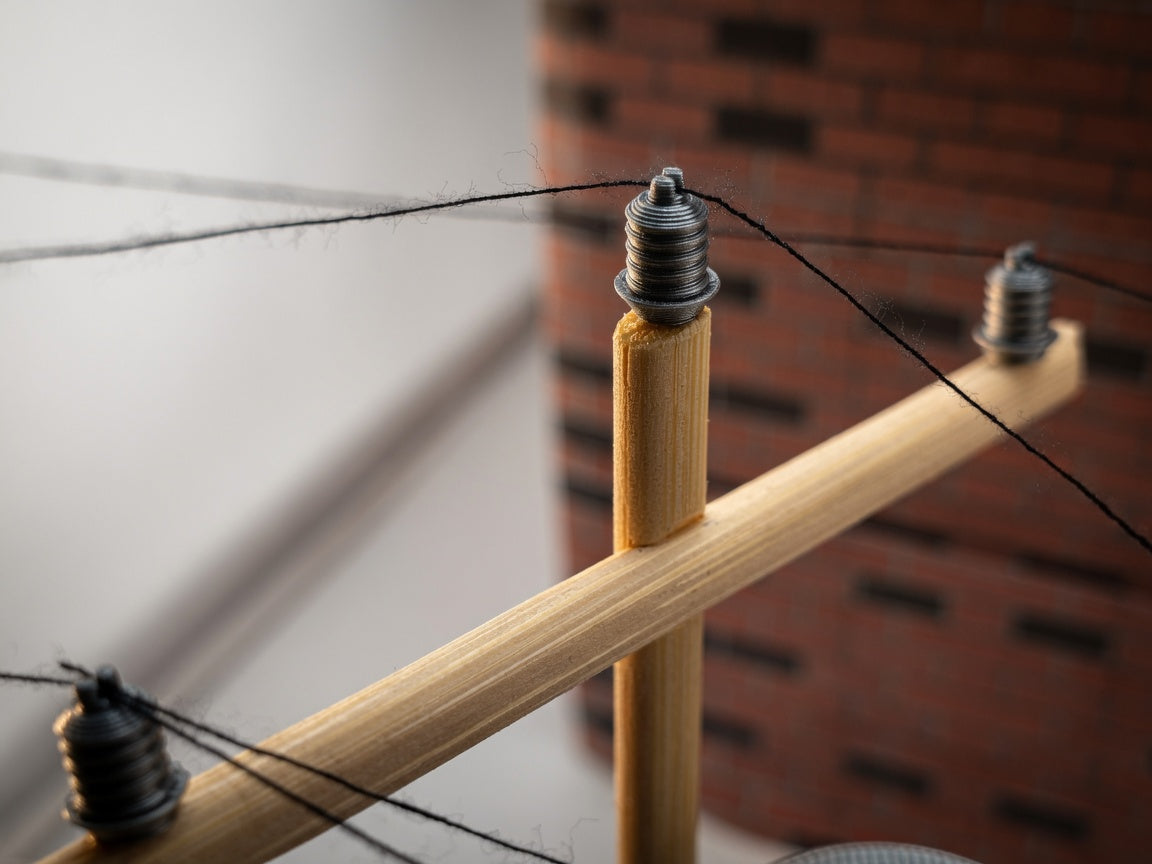 1:12 Scale Miniature Utility Pole Transformer & Insulators Kit, Tiny Power Line Canister Pin Insulator Pack, Dollhouse Street Alleyway Prop