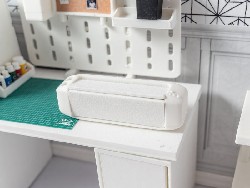 1:12 Scale Miniature Cutting Machine, Cricut Style Craft Room Accessory, Dollhouse Miniature Supplies