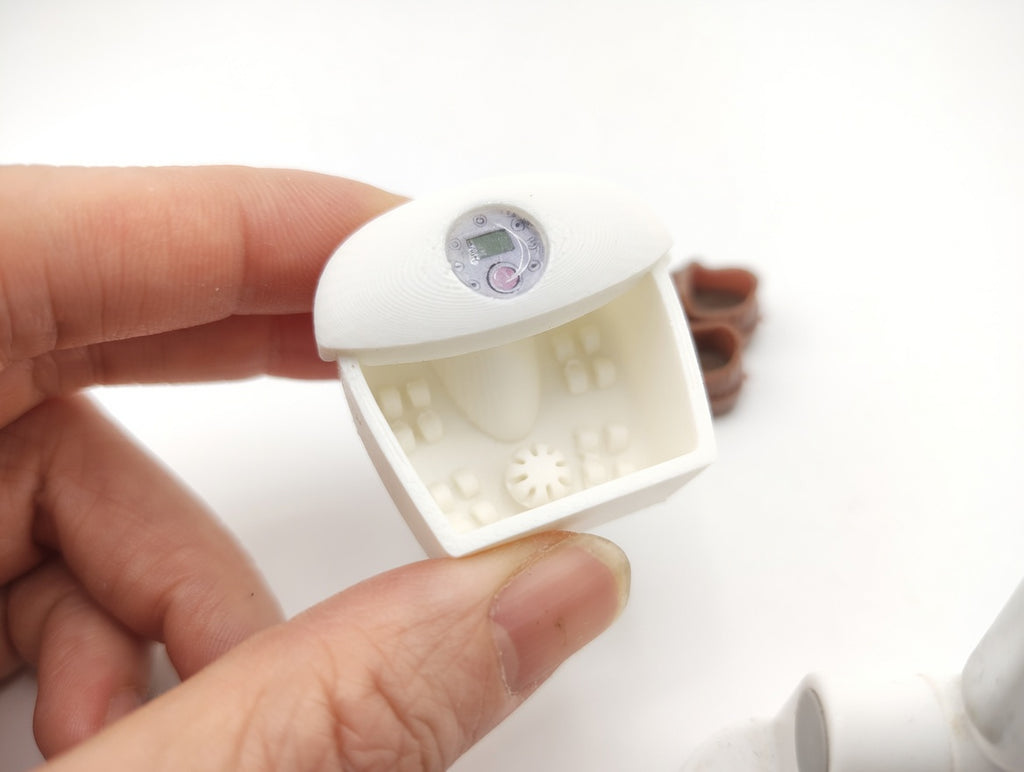 1:12 Dollhouse Miniature Footbath Massager Box , Dollhouse Spa (Physical Product)