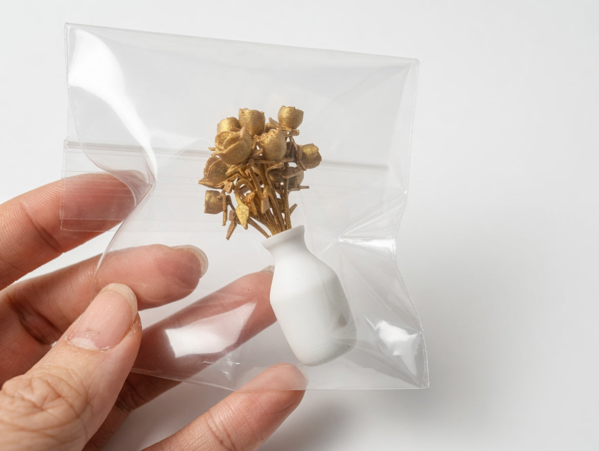 1:12 Scale Golden Rose Collection, Artist Crafted Dollhouse Luxury Accessory