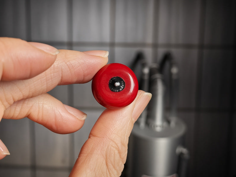 1:12 Commercial Fire Alarm Bell, Tiny Red Safety Gong, Dollhouse Office School Hallway Shop Diorama Prop (Physical Product)