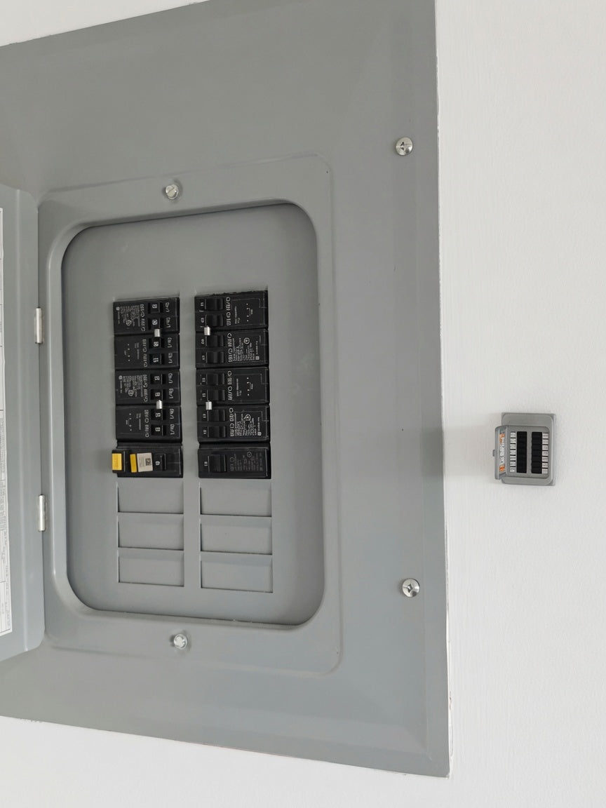 1:12 Scale Modern Electrical Breaker Panel, Miniature Utility Room Accessory (Physical Product)