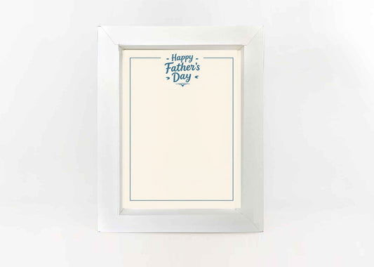 Father's Day 7X 5 inches background yellow color style (not included photo frame and Stand)