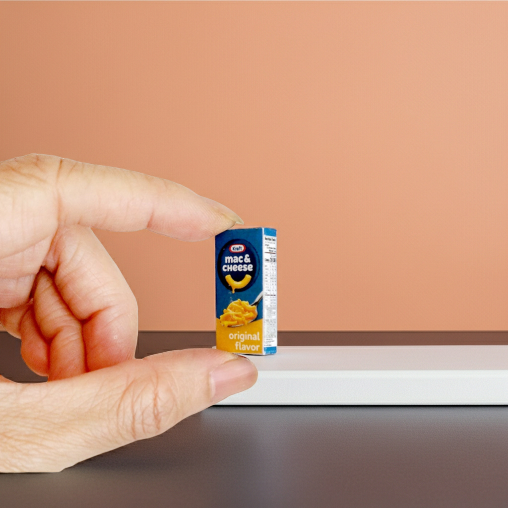 Kraft Macaroni & Cheese , 1:6, dollhouse, printable, breakfast, Supermarket