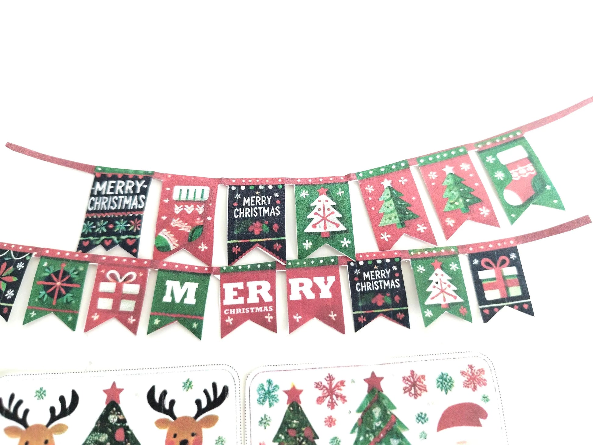 1:6 , 10 items Christmas banners, plates, plate mats Christmas party or dinner