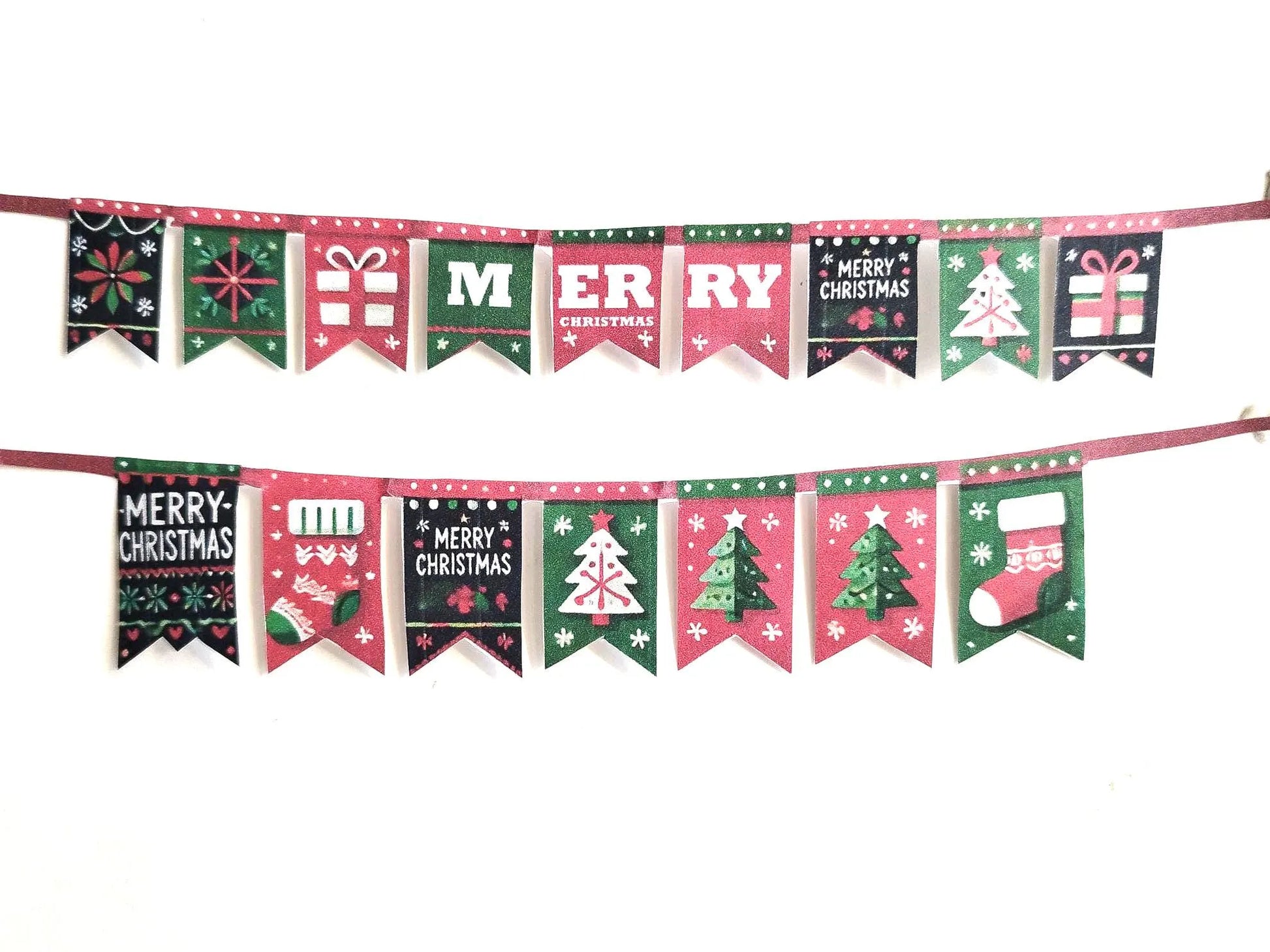 1:6 , 10 items Christmas banners, plates, plate mats Christmas party or dinner