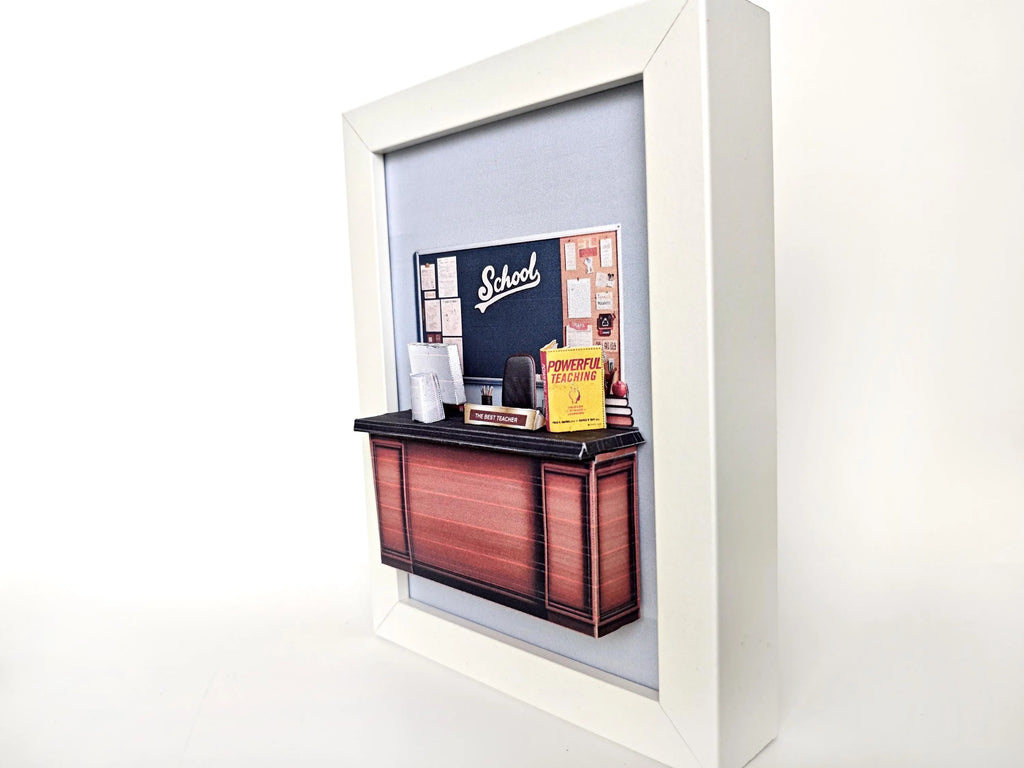 5"X7"TEACHER frame-, wall decoration, customize personalize gifts, shadow box, 3D, printable template, DIY