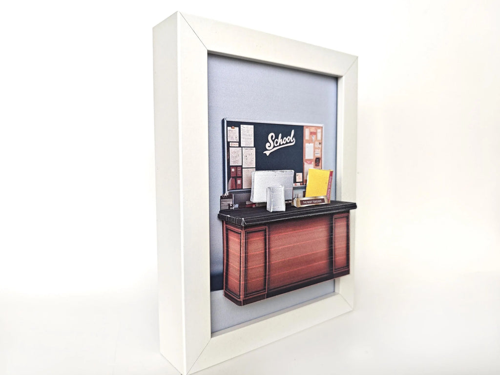 5"X7"TEACHER frame-, wall decoration, customize personalize gifts, shadow box, 3D, printable template, DIY