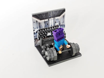 MINI FIGURE Gym facilities for Block Man, perfect for creating the ultimate fitness, Brick Accessories & Kits, minifigure