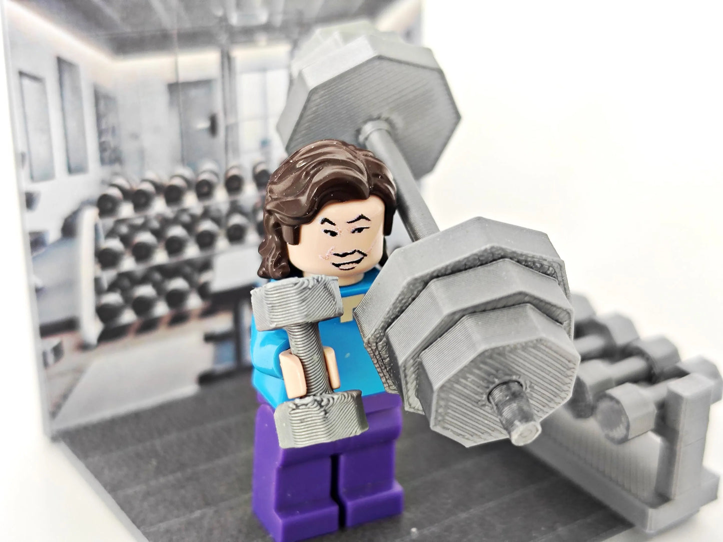 MINI FIGURE Gym facilities for Block Man, perfect for creating the ultimate fitness, Brick Accessories & Kits, minifigure