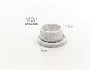 Bring life to your miniature scenes with this STL 3D < 1:12 Bowl and Plate>!

It is 1:12 size . Perfect for enrich your dollhouse or dioramas. Download, print, and customize to your heart's content!