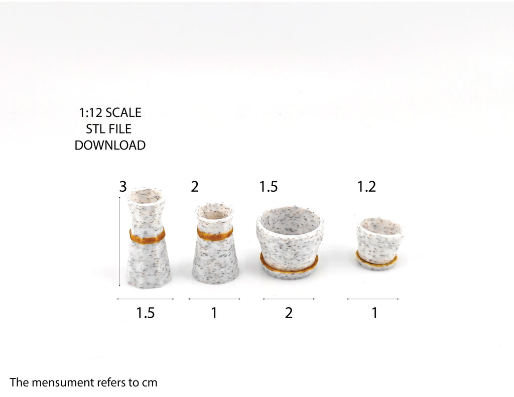Bring life to your miniature scenes with this STL 3D < 1:12 Resin Plant Pots and Modern vases, Sleek Nordic Design>!
Discover stylish resin plant pots and modern vases featuring sleek Nordic design. Elevate your home decor with minimalist elegance and timeless Scandinavian charm
It is 1:12 size . Perfect for enrich your dollhouse or dioramas. Download, print, and customize to your heart's content!
