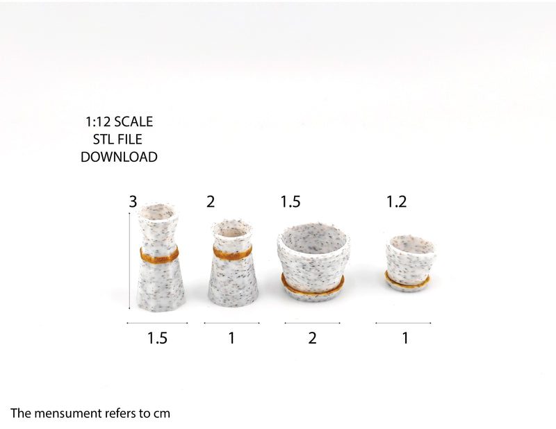 Bring life to your miniature scenes with this STL 3D < 1:12 Resin Plant Pots and Modern vases, Sleek Nordic Design>!
Discover stylish resin plant pots and modern vases featuring sleek Nordic design. Elevate your home decor with minimalist elegance and timeless Scandinavian charm
It is 1:12 size . Perfect for enrich your dollhouse or dioramas. Download, print, and customize to your heart's content!
