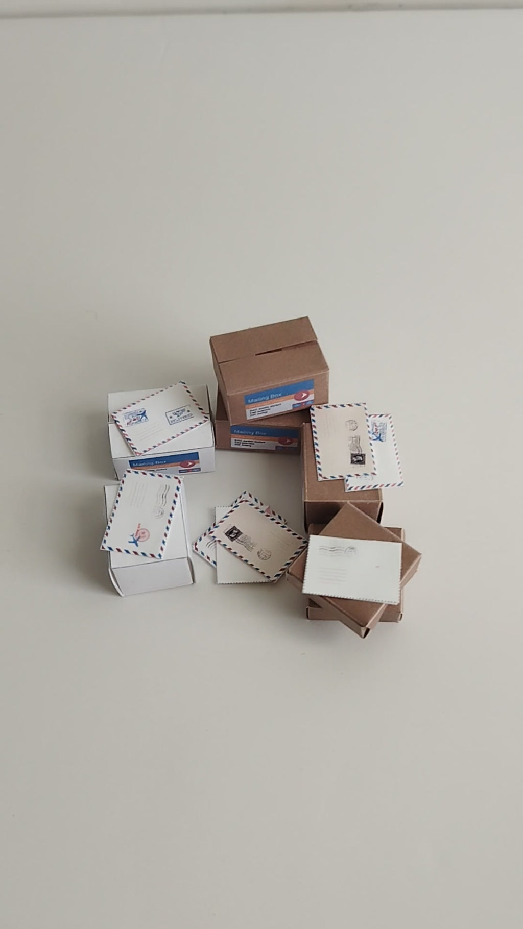 1:12 post office mail box and packages with envelops, canada post