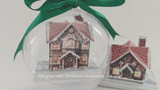 BMM Ginger Bread House 2 styles, Christmas Ornaments little house, creative x'mas idea, present, DIY ornaments, printable Christmas idea